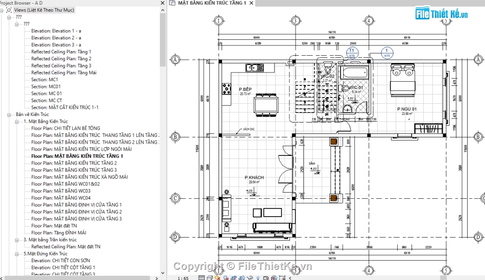 bản vẽ 3 tầng,kiến trúc biệt thự,biệt thự 3 tầng,bản vẽ revit biệt thự,reit biệt thự 3 tầng